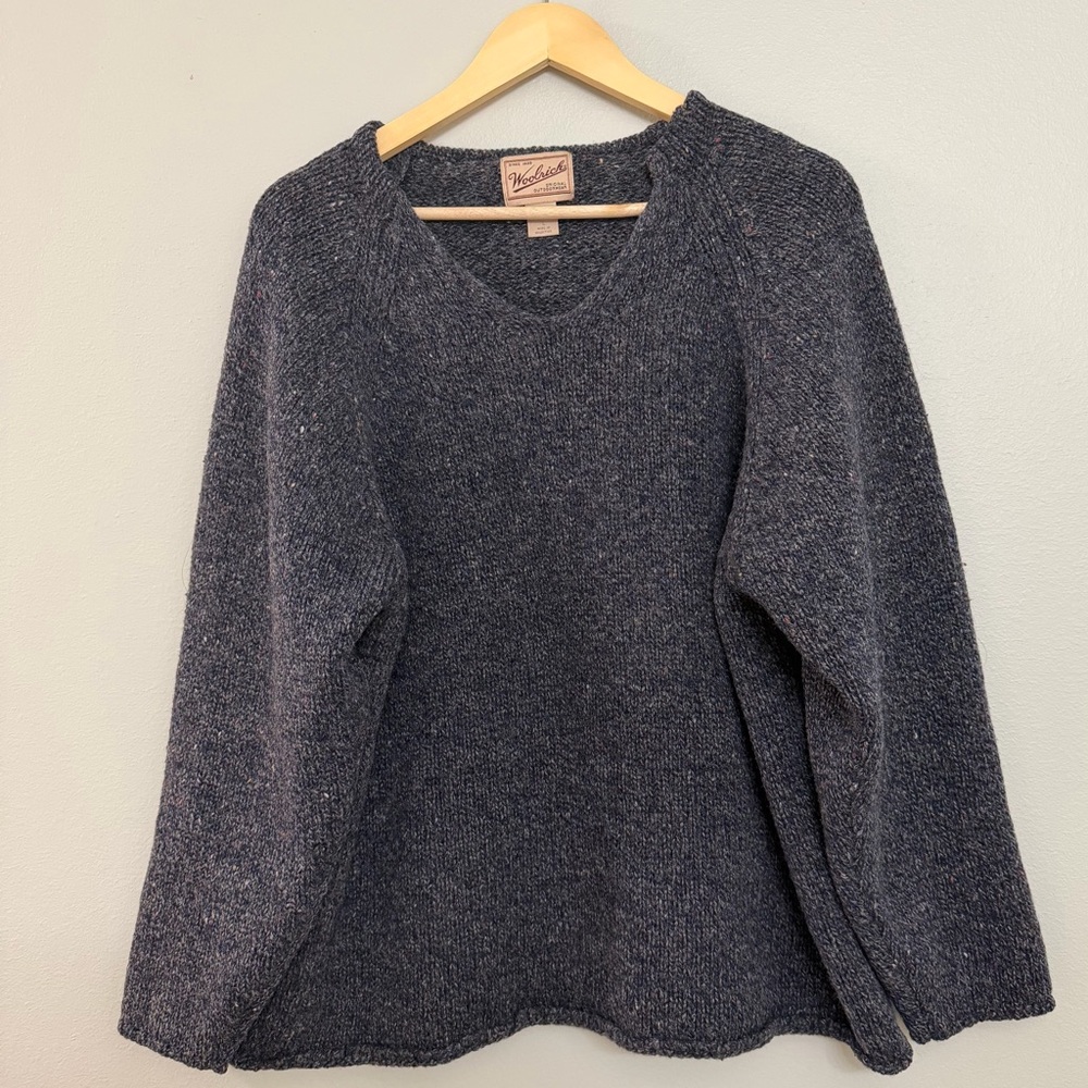 Vintage Woolrich Navy Wool Sweater